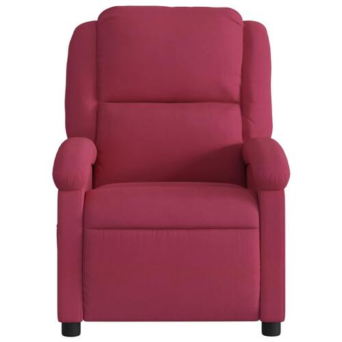 Massagestol velour vinrød