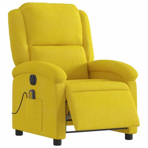 Massagestol velour gul