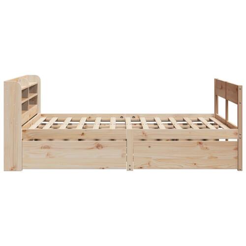 Sengeramme uden madras 140x200 cm massivt fyrretræ