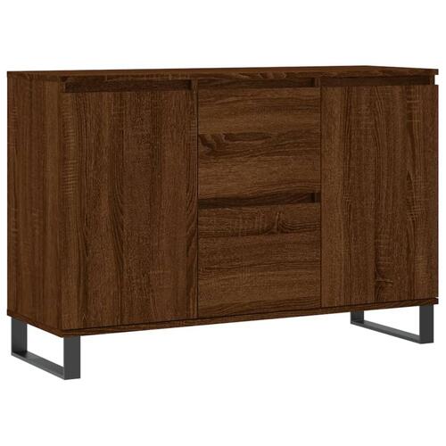 Skænk 104x35x70 cm konstrueret træ brun egetræsfarve