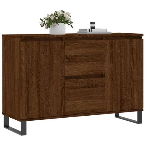 Skænk 104x35x70 cm konstrueret træ brun egetræsfarve