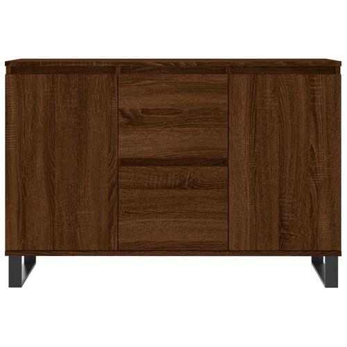 Skænk 104x35x70 cm konstrueret træ brun egetræsfarve
