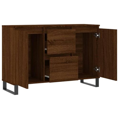 Skænk 104x35x70 cm konstrueret træ brun egetræsfarve