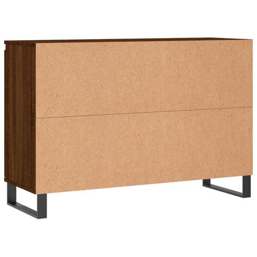 Skænk 104x35x70 cm konstrueret træ brun egetræsfarve