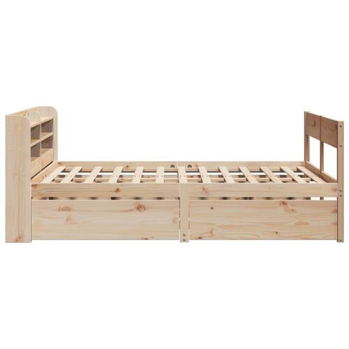 Sengeramme uden madras 150x200 cm massivt fyrretræ