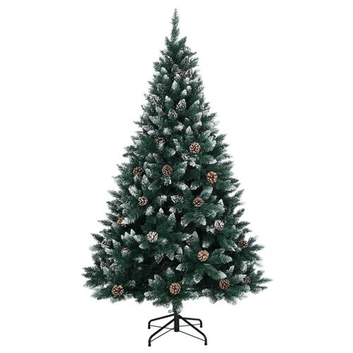 Kunstigt juletræ med 300 LED-lys 240 cm
