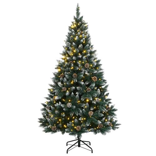 Kunstigt juletræ med 300 LED-lys 240 cm