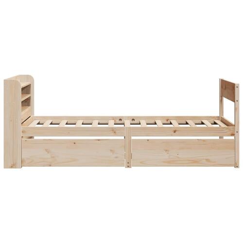 Sengeramme uden madras 90x200 cm massivt fyrretræ