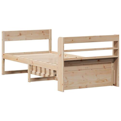 Sengeramme uden madras 90x200 cm massivt fyrretræ