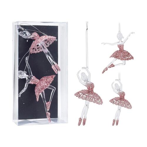 Dekorativ figur Christmas Decoration Pink