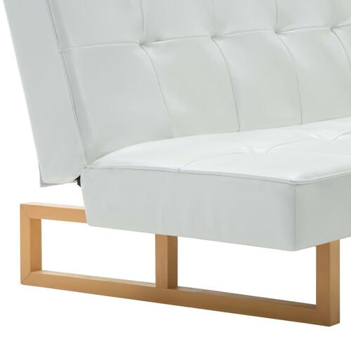 Sovesofa kunstlæder hvid