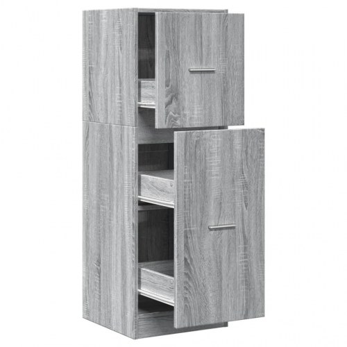 Udtræksskab 40×41×118 cm - konstrueret træ, grå sonoma-eg