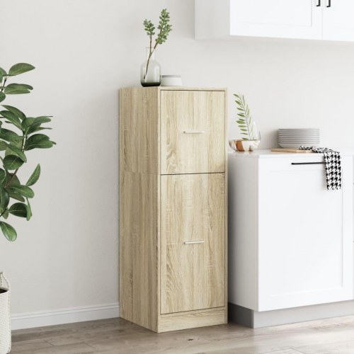 Udtræksskab 40×41×118 cm i konstrueret træ - sonoma-eg