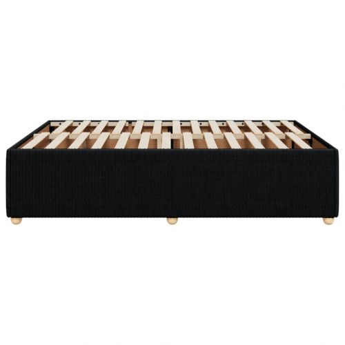 Sengeramme uden madras i stof 140 x 190 cm - sort
