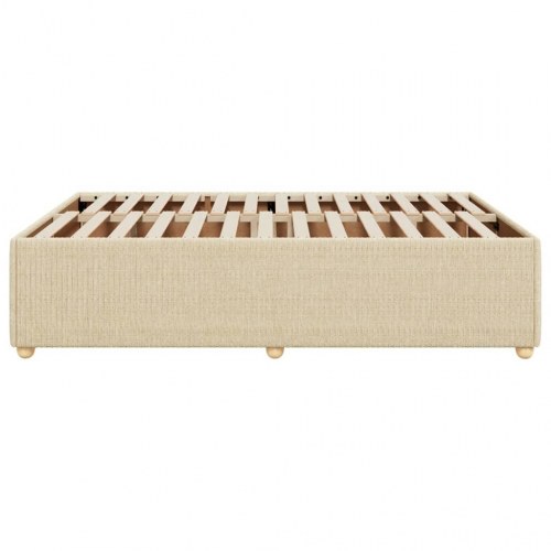 Sengeramme uden madras 140 x 190 cm - cremefarvet