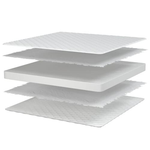 Madras 100x200x17 cm memoryskum hvid