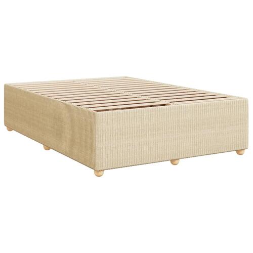 Sengeramme uden madras 160x200 cm stof cremefarvet