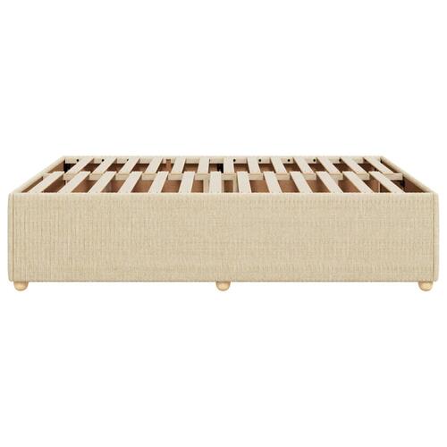Sengeramme uden madras 160x200 cm stof cremefarvet