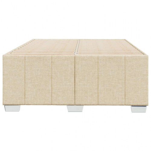 Sengeramme uden madras - creme 120 x 200 cm, stof
