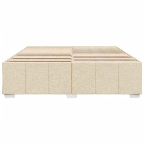 Sengeramme uden madras 180x200 cm stof cremefarvet
