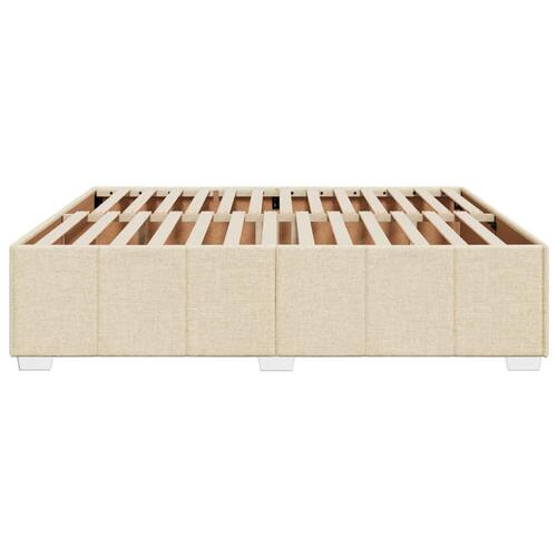 Sengeramme uden madras 180x200 cm stof cremefarvet