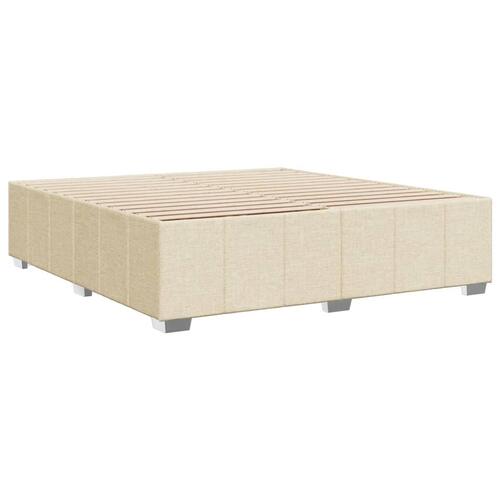 Sengeramme uden madras 180x200 cm stof cremefarvet