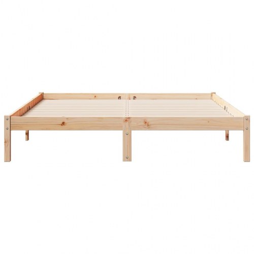 Ekstra lang sengeramme 160×210 cm i massivt fyrretræ - uden madras
