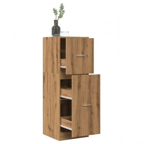 Udtræksskab 40 × 41 × 118 cm i konstrueret træ - sonoma-eg