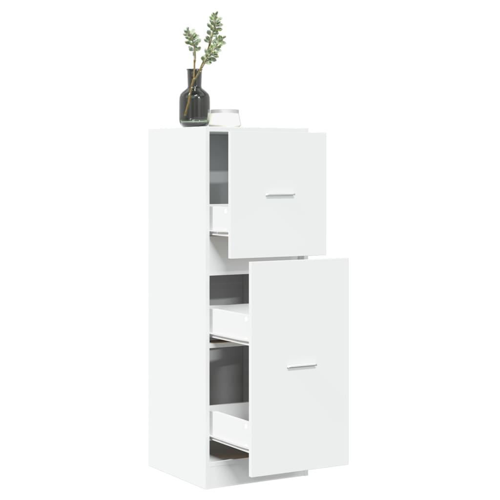 Apotekerskab 40x41x118 cm konstrueret træ hvid
