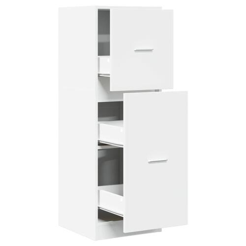 Apotekerskab 40x41x118 cm konstrueret træ hvid