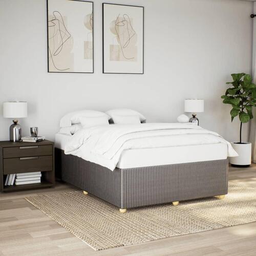 Sengeramme uden madras 140x200 cm stof gråbrun
