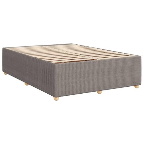 Sengeramme uden madras 140x200 cm stof gråbrun
