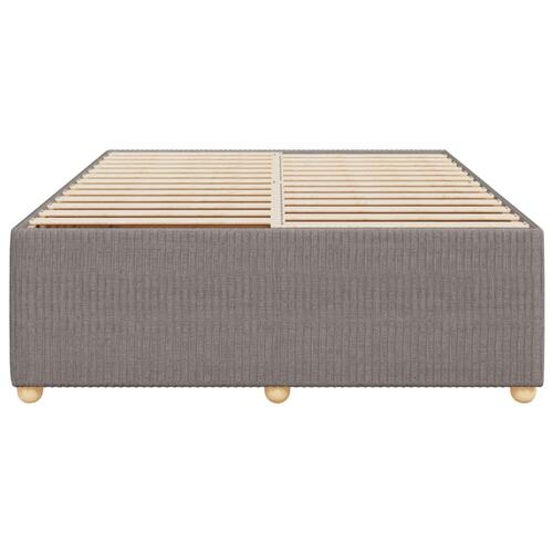 Sengeramme uden madras 140x200 cm stof gråbrun