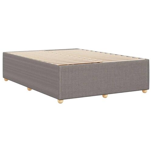 Sengeramme uden madras 140x200 cm stof gråbrun