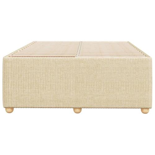 Sengeramme uden madras Creme 120x200 cm Stof