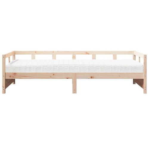 Daybed med madras 90x200 cm massivt fyrretræ