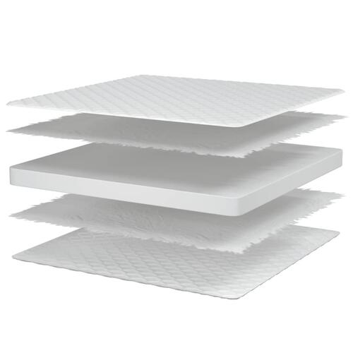 Madras 80x200x17 cm memoryskum hvid