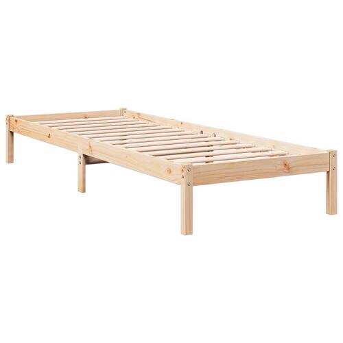 Ekstra lang sengeramme uden madras 100x220 cm massivt fyrretræ