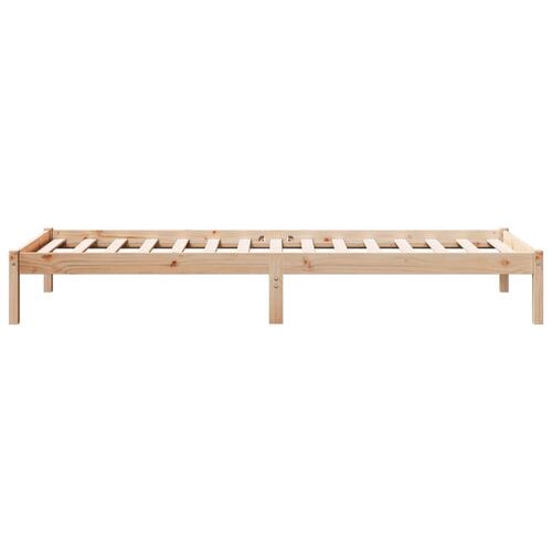 Ekstra lang sengeramme uden madras 100x220 cm massivt fyrretræ