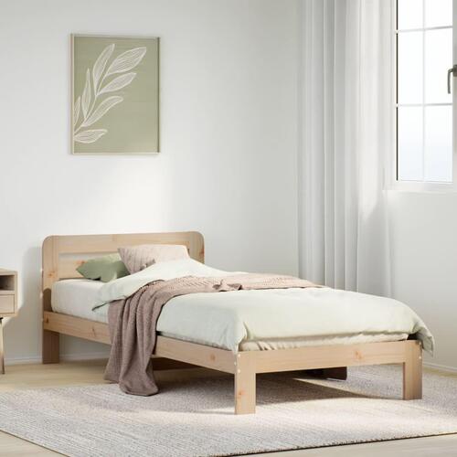 Sengeramme uden madras 90x190 cm massivt fyrretræ