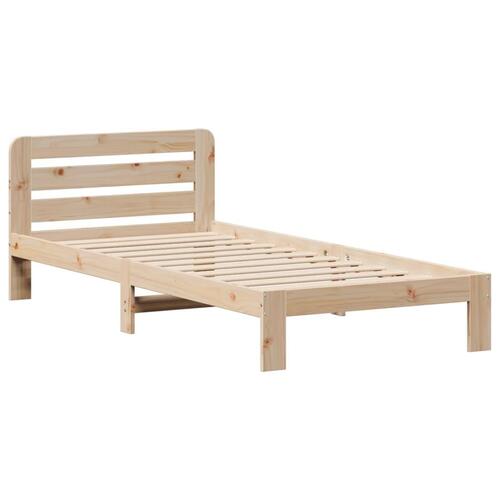 Sengeramme uden madras 90x190 cm massivt fyrretræ