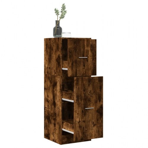 Udtræksskab 40×41×118 cm i konstrueret træ - røget eg