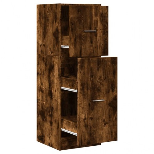 Udtræksskab 40×41×118 cm i konstrueret træ - røget eg