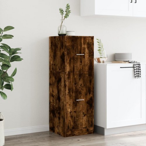 Udtræksskab 40×41×118 cm i konstrueret træ - røget eg