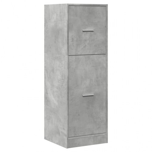 Apotekerskab 40 × 41 × 118 cm i konstrueret træ - betongrå