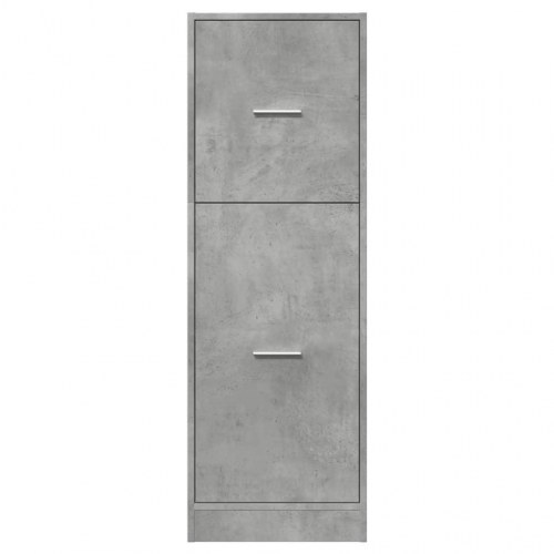 Apotekerskab 40 × 41 × 118 cm i konstrueret træ - betongrå