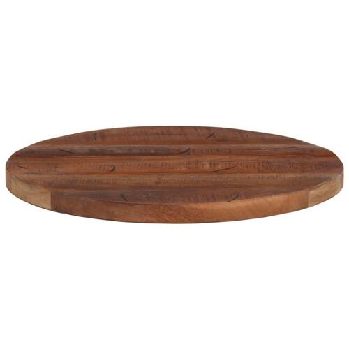 Bordplade Ø40x3,8 cm rund massivt genbrugstræ