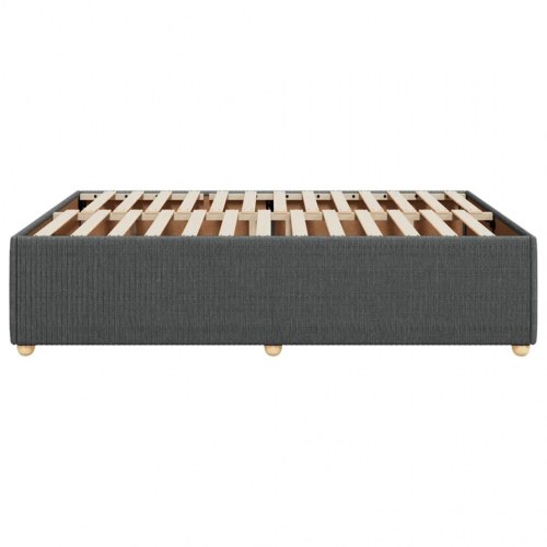 Sengeramme uden madras 140 x 190 cm i stof - mørkegrå