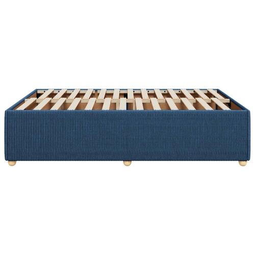 Sengeramme uden madras 140x190 cm stof blå