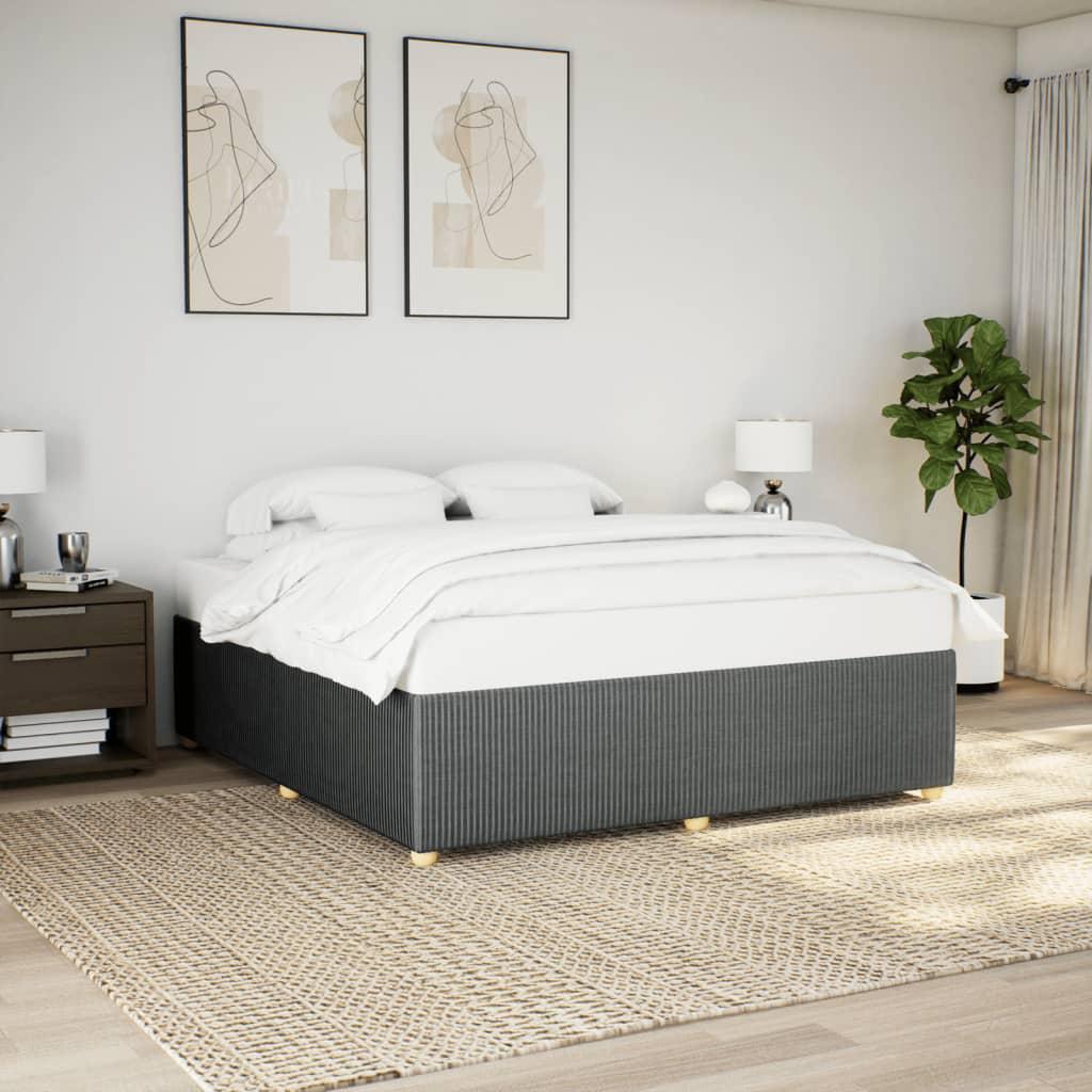 Sengeramme uden madras 180x200 cm stof mørkegrå